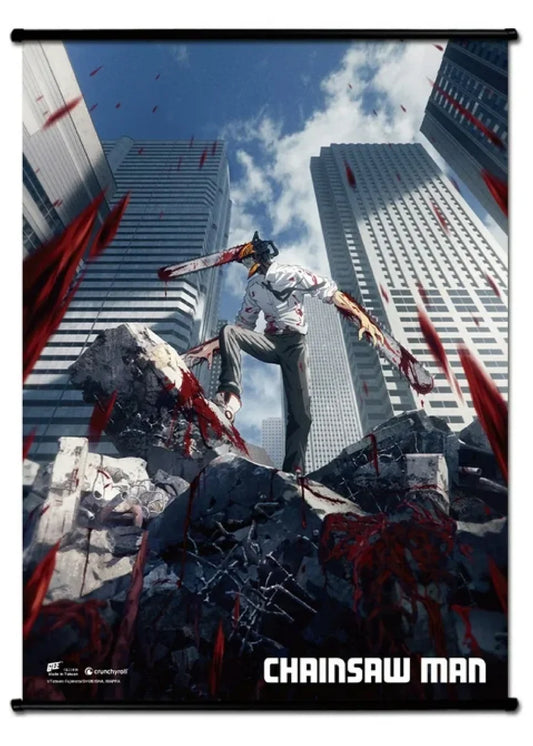 Chainsaw Man - Chainsaw Man Key Visual Wall Scroll 31"W x 43"H